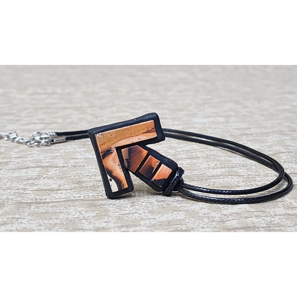In The Groove Clay Arrow Necklace Orange, ITG, Arcade, StepMania, Handmade